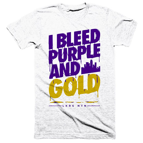 I Bleed Purple and Gold Shirt
