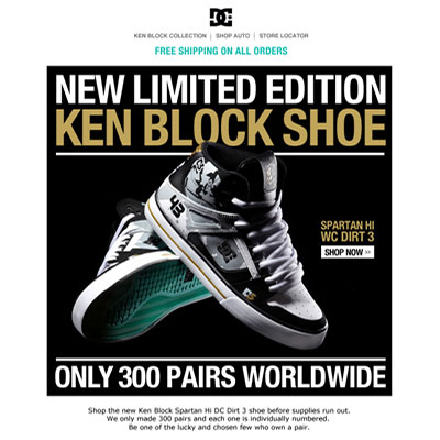 DC Ken Block Shoe Email