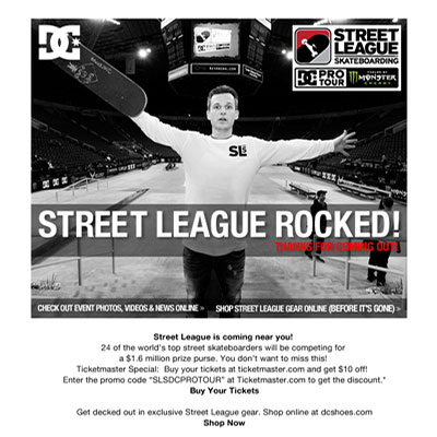 DC Street League Email